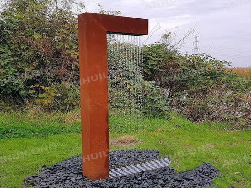 Corten Water Feature For Park Project Tokyo